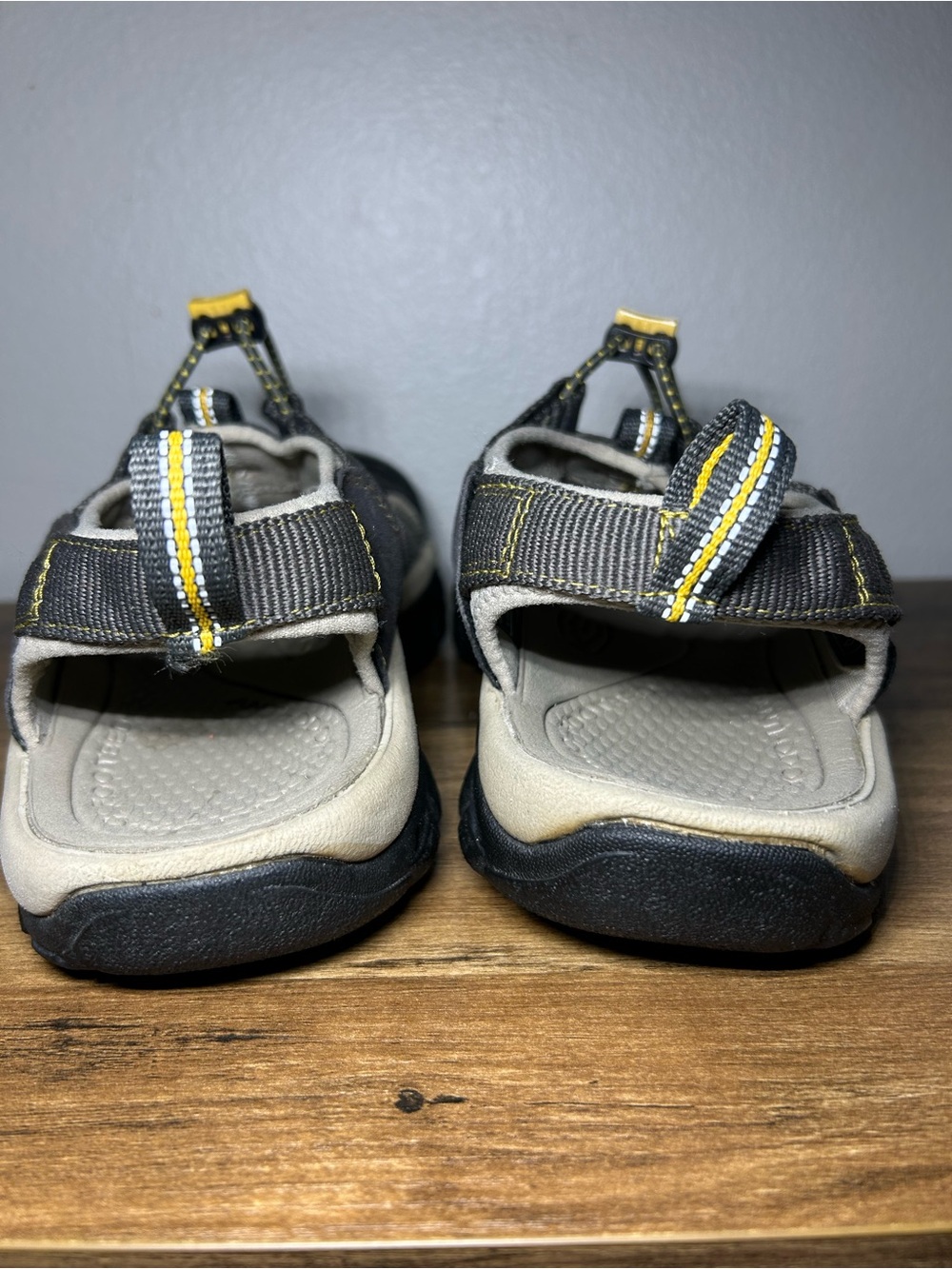 Keen Men's Gray and Yellow Waterproof Sport Sandals - Picture 3 of 6